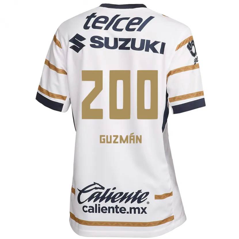 Danxen Kinderen Alan Guzmán #200 Witte Obsidiaan Thuisshirt Thuistenue 2024/25 T-Shirt