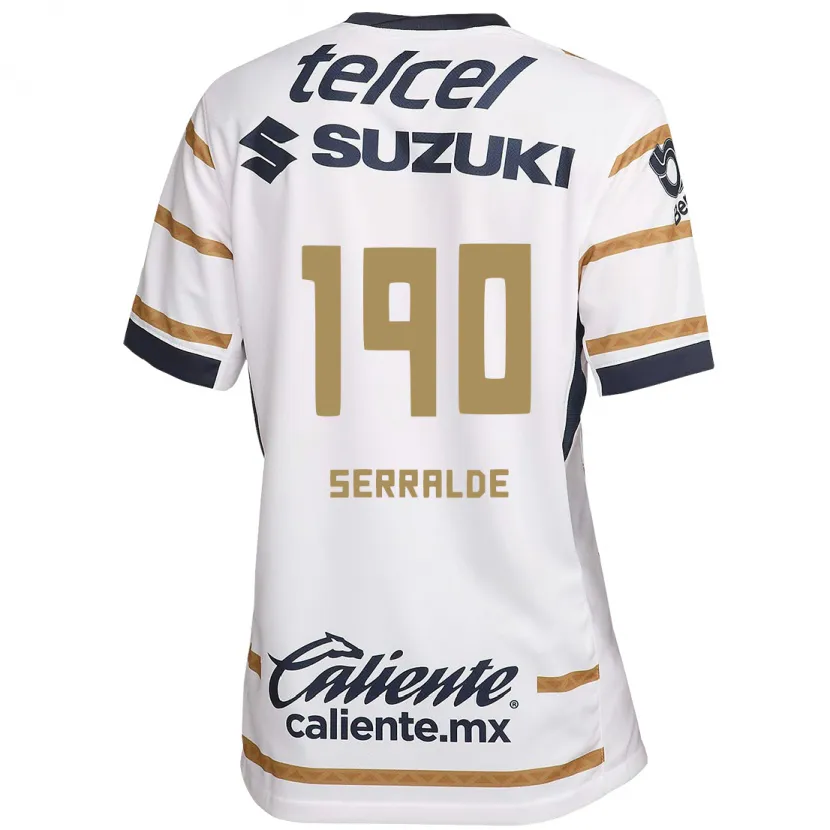 Danxen Kinderen Gerardo Serralde #190 Witte Obsidiaan Thuisshirt Thuistenue 2024/25 T-Shirt