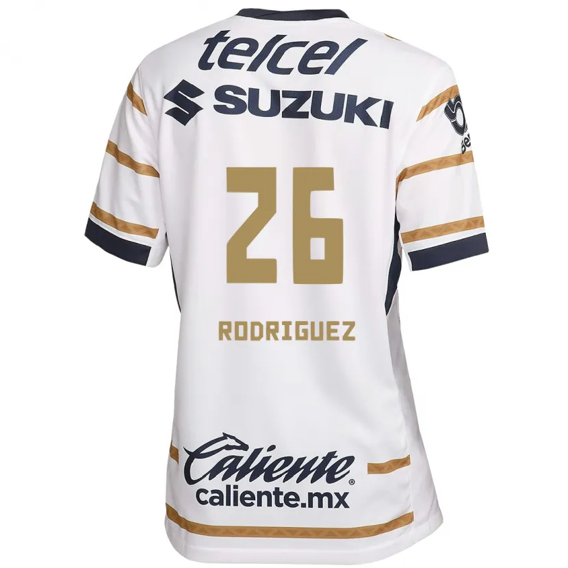Danxen Kinderen Lucia Rodriguez #26 Witte Obsidiaan Thuisshirt Thuistenue 2024/25 T-Shirt