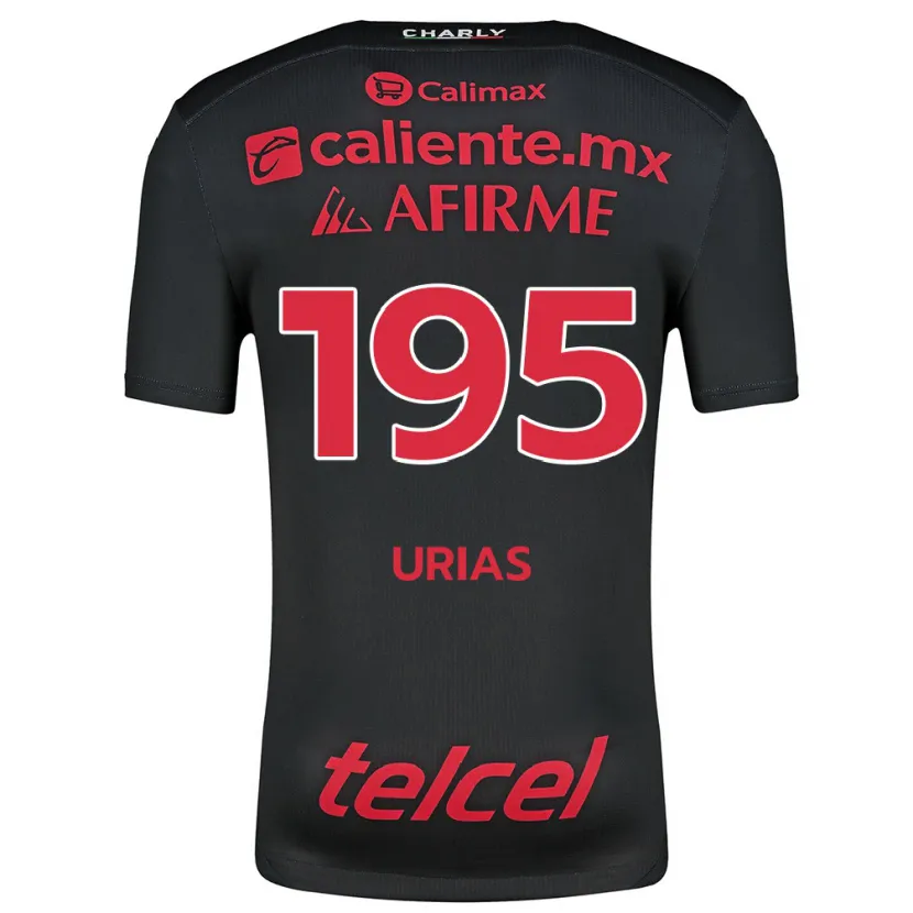 Danxen Kinderen Héctor Urías #195 Zwart Rood Thuisshirt Thuistenue 2024/25 T-Shirt