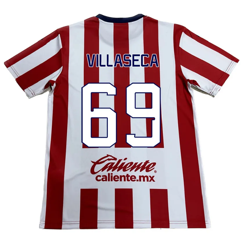Danxen Kinderen Daniel Villaseca #69 Rood Wit Thuisshirt Thuistenue 2024/25 T-Shirt