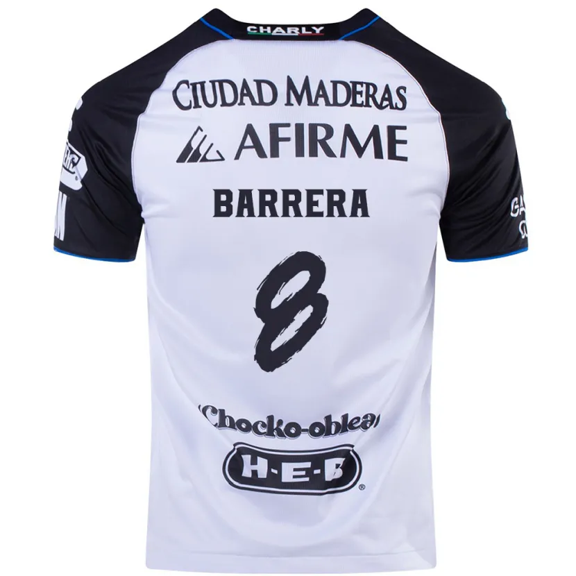 Danxen Kinderen Pablo Barrera #8 Zwart Blauw Thuisshirt Thuistenue 2024/25 T-Shirt