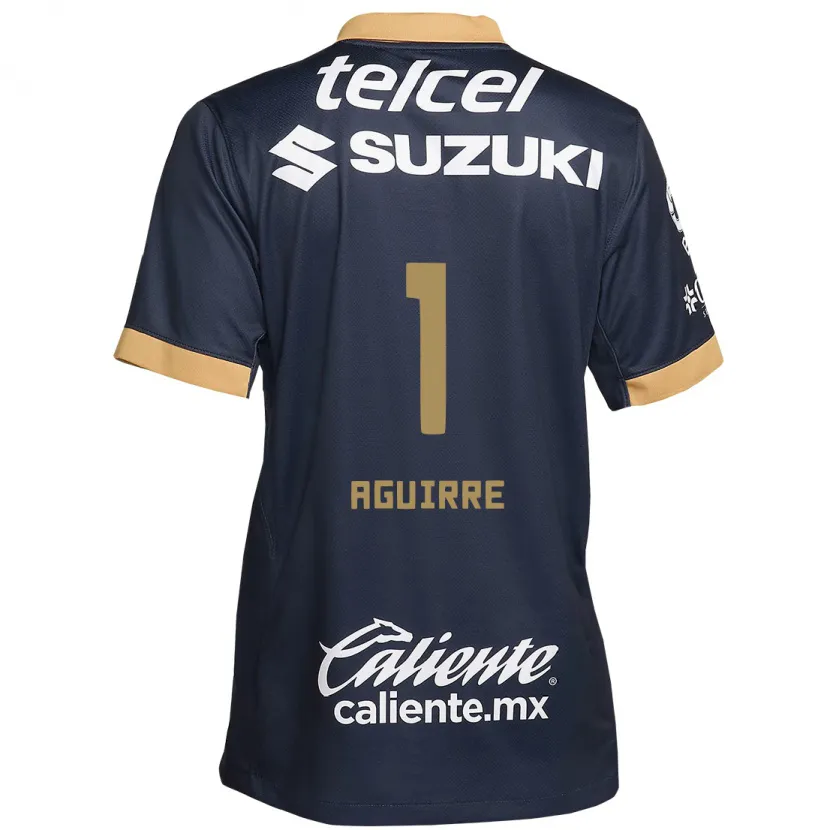 Danxen Kinderen Miriam Aguirre #1 Obsidiaan Goud Wit Uitshirt Uittenue 2024/25 T-Shirt