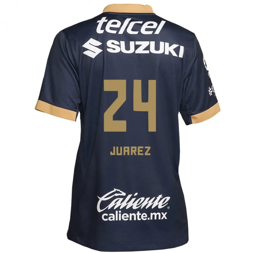 Danxen Kinderen Gabriela Juarez #24 Obsidiaan Goud Wit Uitshirt Uittenue 2024/25 T-Shirt