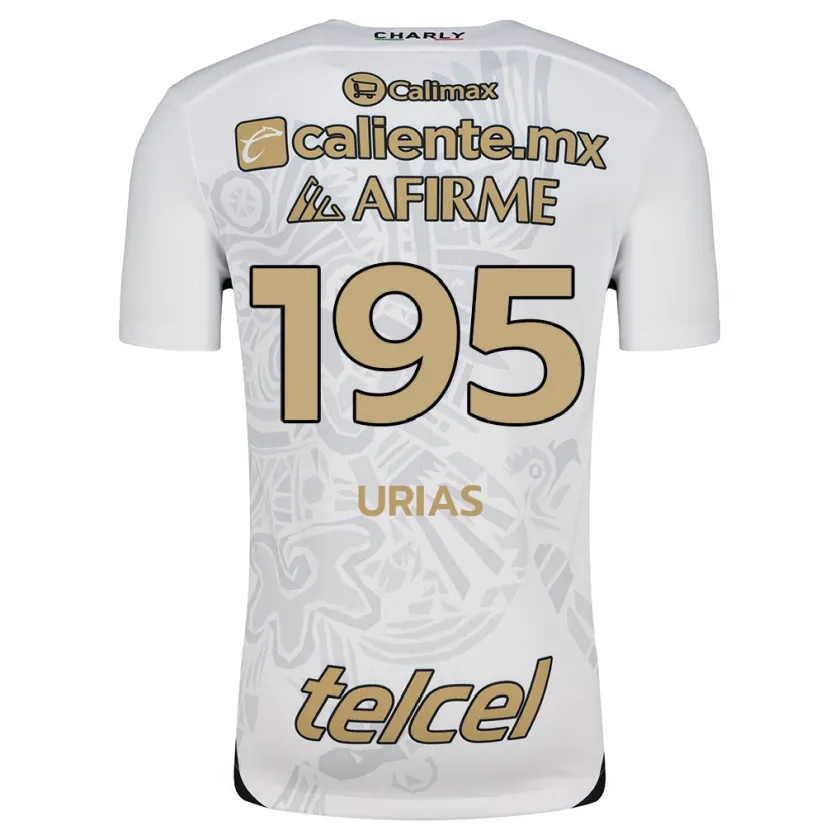 Danxen Kinderen Héctor Urías #195 Wit Zwart Uitshirt Uittenue 2024/25 T-Shirt
