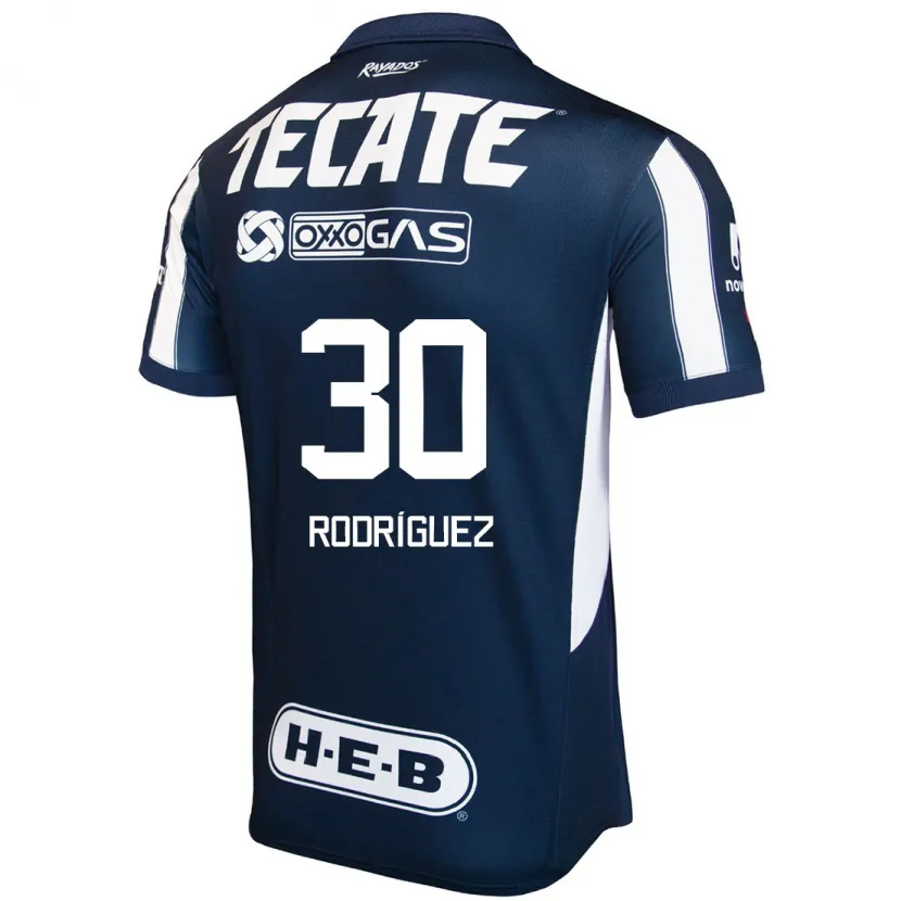 Danxen Heren Jorge Rodríguez #30 Blauw Rood Wit Thuisshirt Thuistenue 2024/25 T-Shirt
