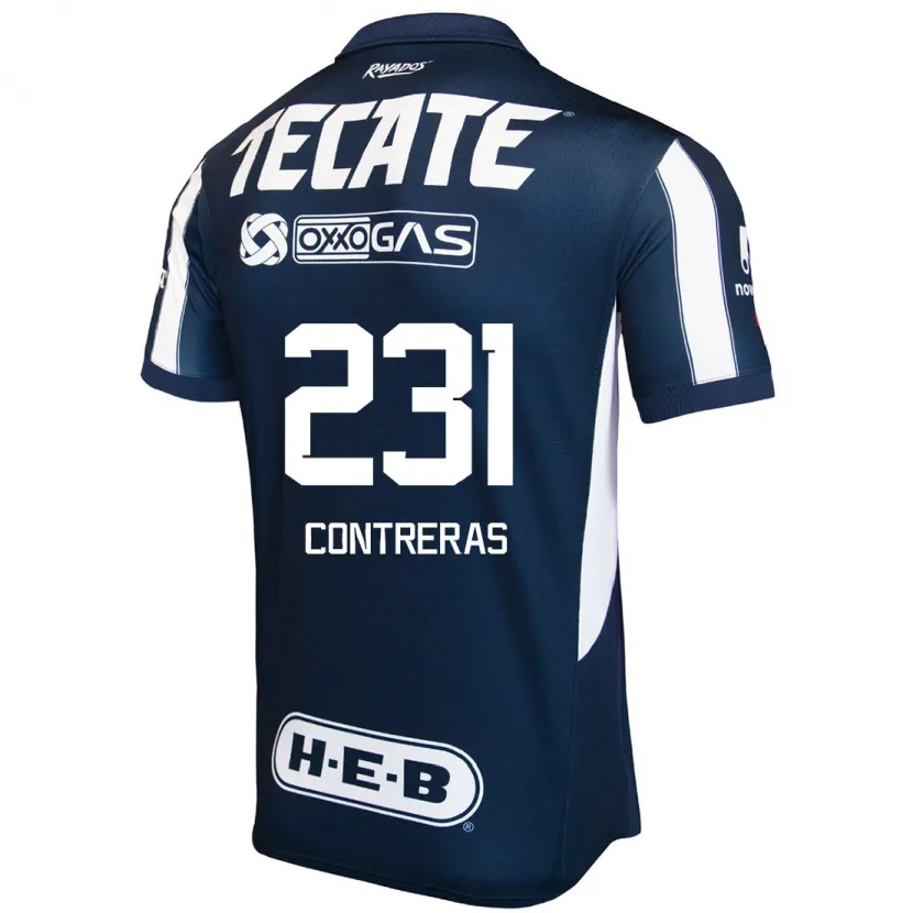 Danxen Heren Óscar Contreras #231 Blauw Rood Wit Thuisshirt Thuistenue 2024/25 T-Shirt