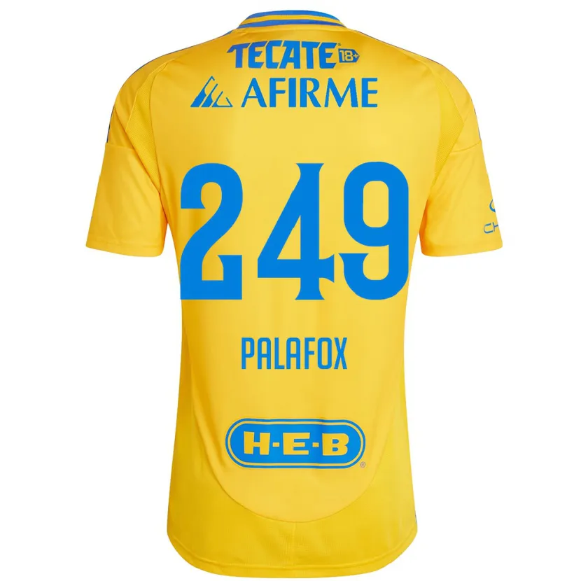 Danxen Heren José Palafox #249 Goud Geel Thuisshirt Thuistenue 2024/25 T-Shirt