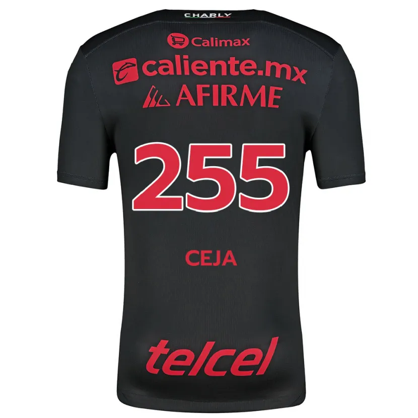 Danxen Heren Julio Ceja #255 Zwart Rood Thuisshirt Thuistenue 2024/25 T-Shirt
