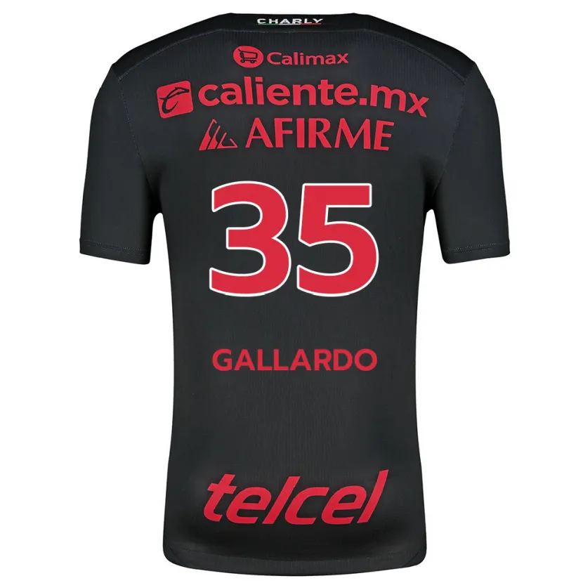 Danxen Heren Gloriaisabel Gallardo #35 Zwart Rood Thuisshirt Thuistenue 2024/25 T-Shirt