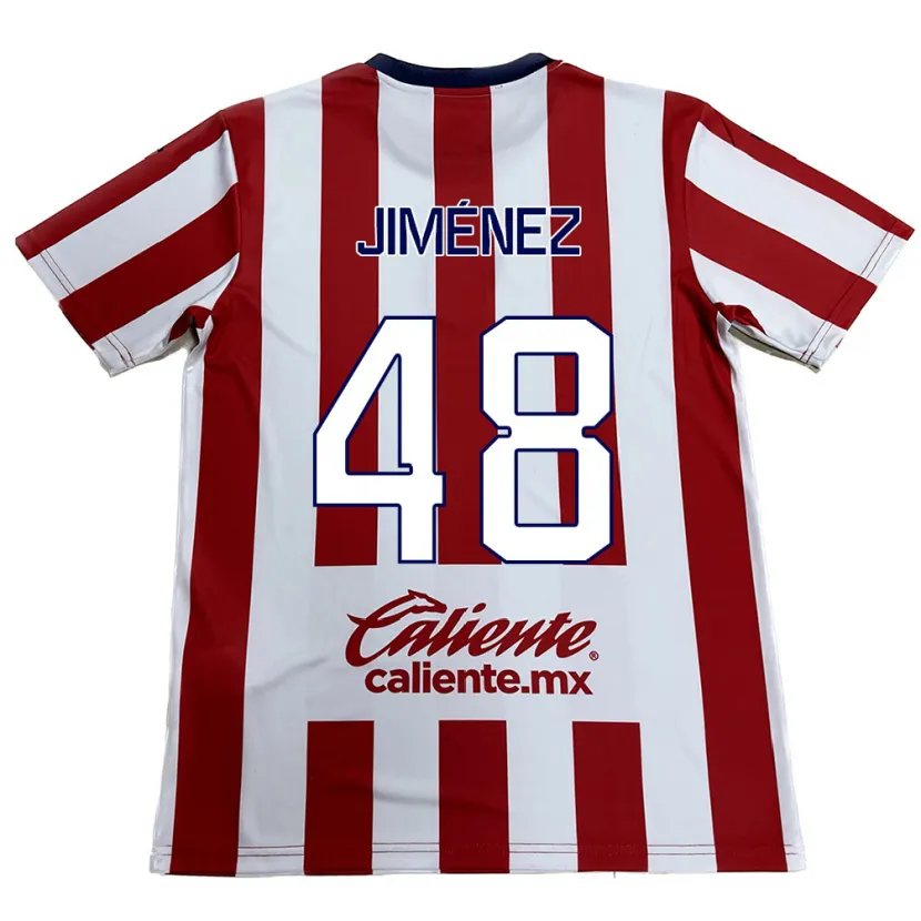 Danxen Heren Leonardo Jiménez #48 Rood Wit Thuisshirt Thuistenue 2024/25 T-Shirt