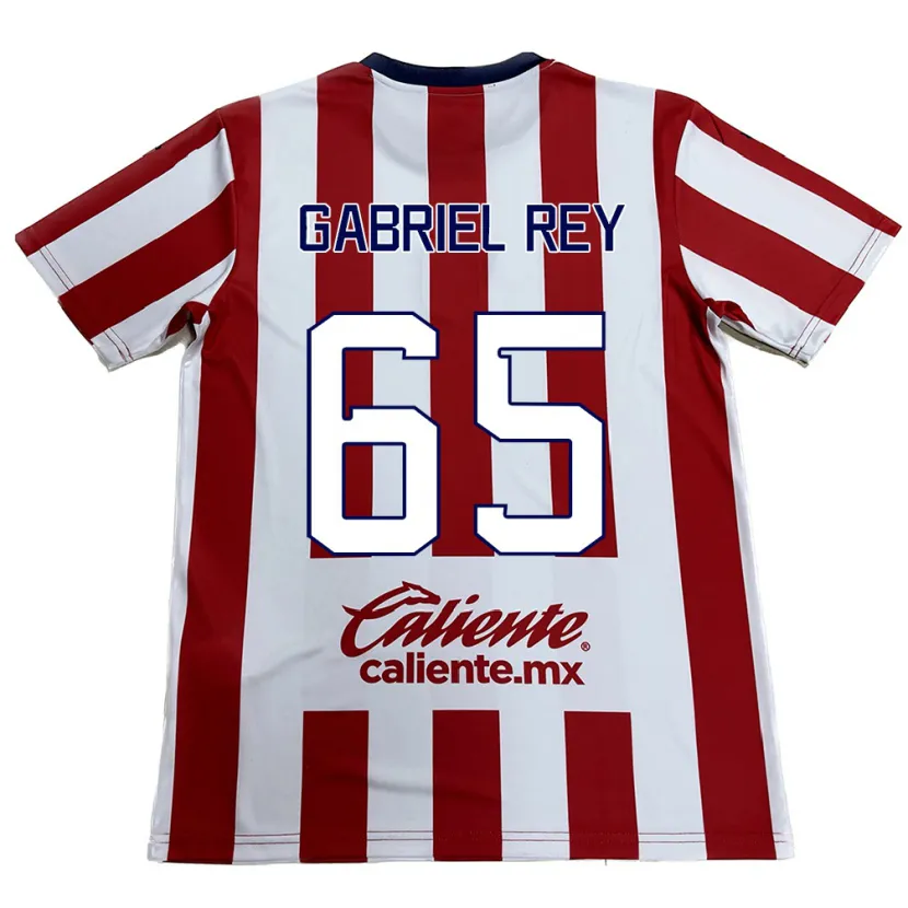Danxen Heren Luis Gabriel Rey #65 Rood Wit Thuisshirt Thuistenue 2024/25 T-Shirt