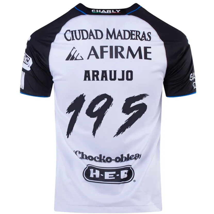 Danxen Heren Diego Araujo #195 Zwart Blauw Thuisshirt Thuistenue 2024/25 T-Shirt