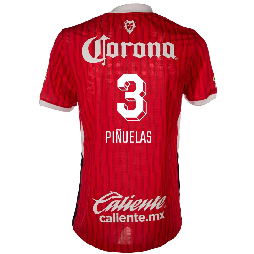 Danxen Heren Fernando Piñuelas #3 Rood Wit Thuisshirt Thuistenue 2024/25 T-Shirt