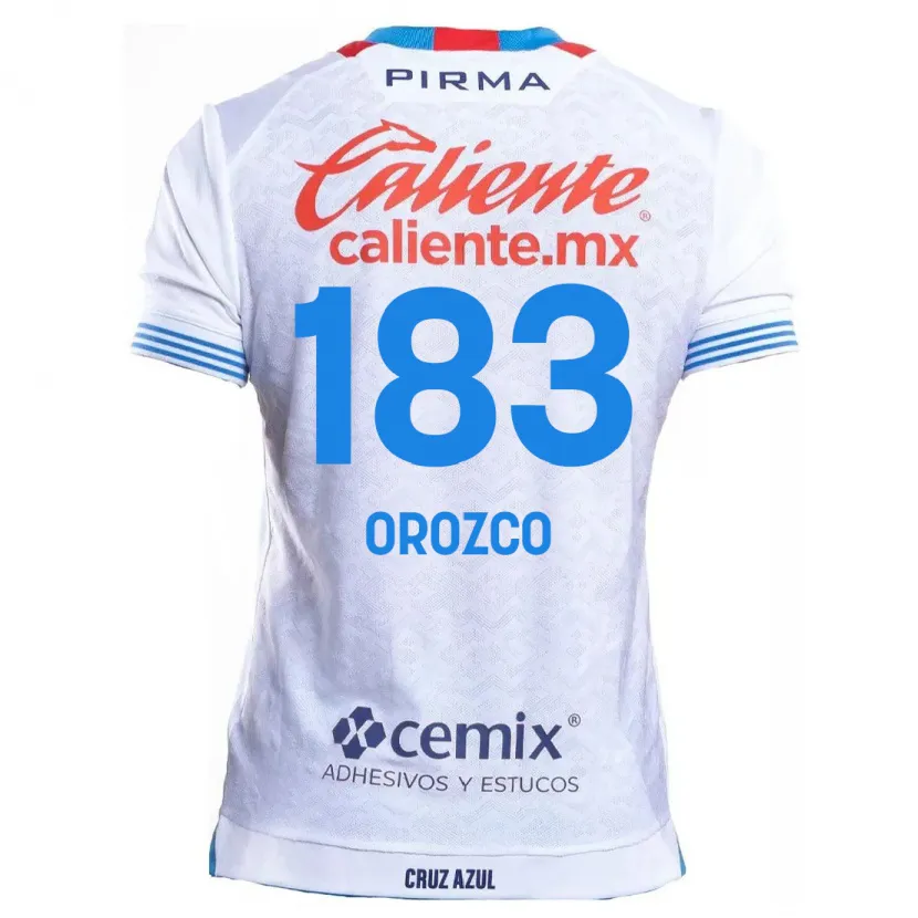 Danxen Heren Fabrizzio Orozco #183 Wit Blauw Uitshirt Uittenue 2024/25 T-Shirt