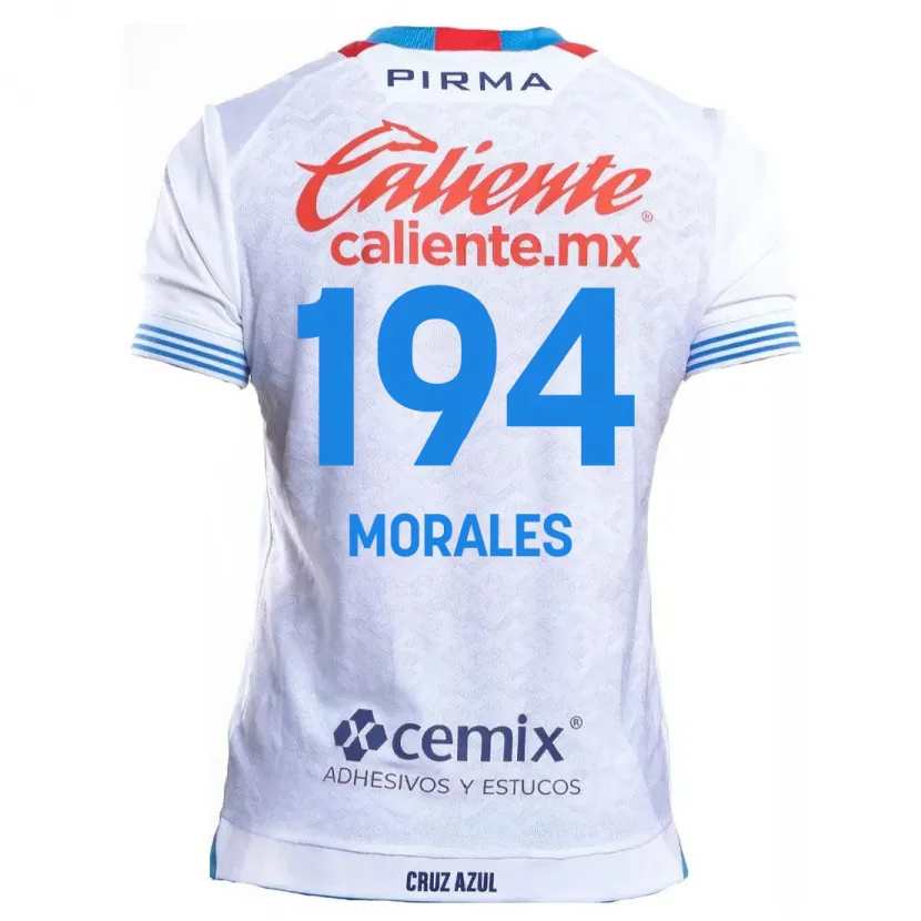 Danxen Heren Amaury Morales #194 Wit Blauw Uitshirt Uittenue 2024/25 T-Shirt