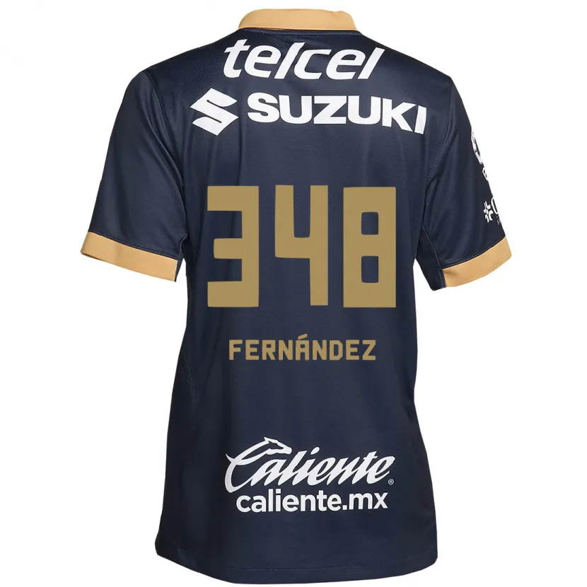 Danxen Heren Yerik Fernández #348 Obsidiaan Goud Wit Uitshirt Uittenue 2024/25 T-Shirt