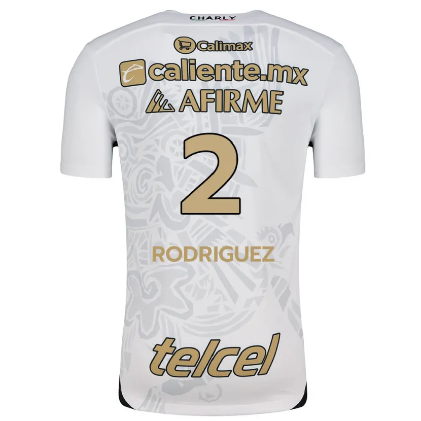 Danxen Heren Antonio Rodríguez #2 Wit Zwart Uitshirt Uittenue 2024/25 T-Shirt
