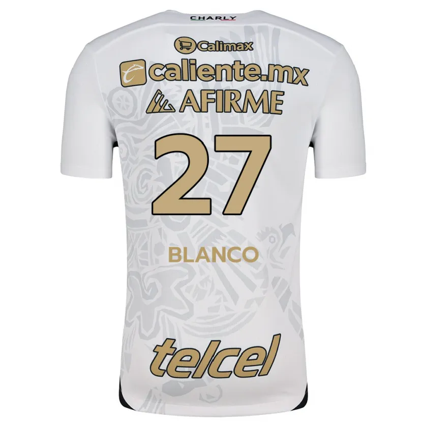 Danxen Heren Domingo Blanco #27 Wit Zwart Uitshirt Uittenue 2024/25 T-Shirt