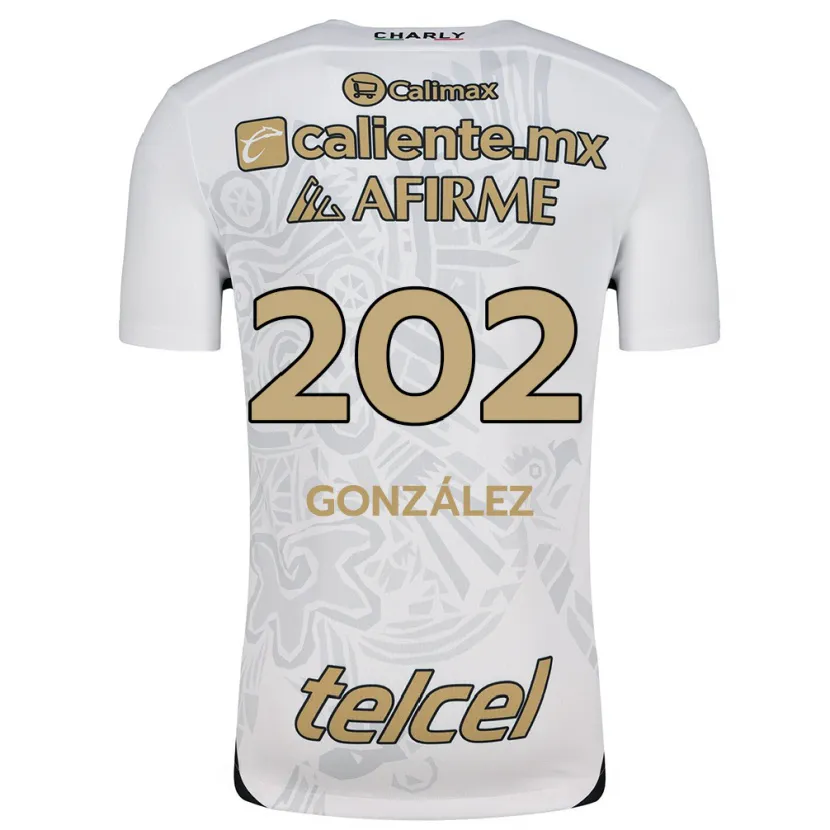 Danxen Heren Joban González #202 Wit Zwart Uitshirt Uittenue 2024/25 T-Shirt