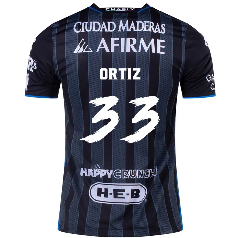 Danxen Heren Pablo Ortiz #33 Wit Zwart Uitshirt Uittenue 2024/25 T-Shirt