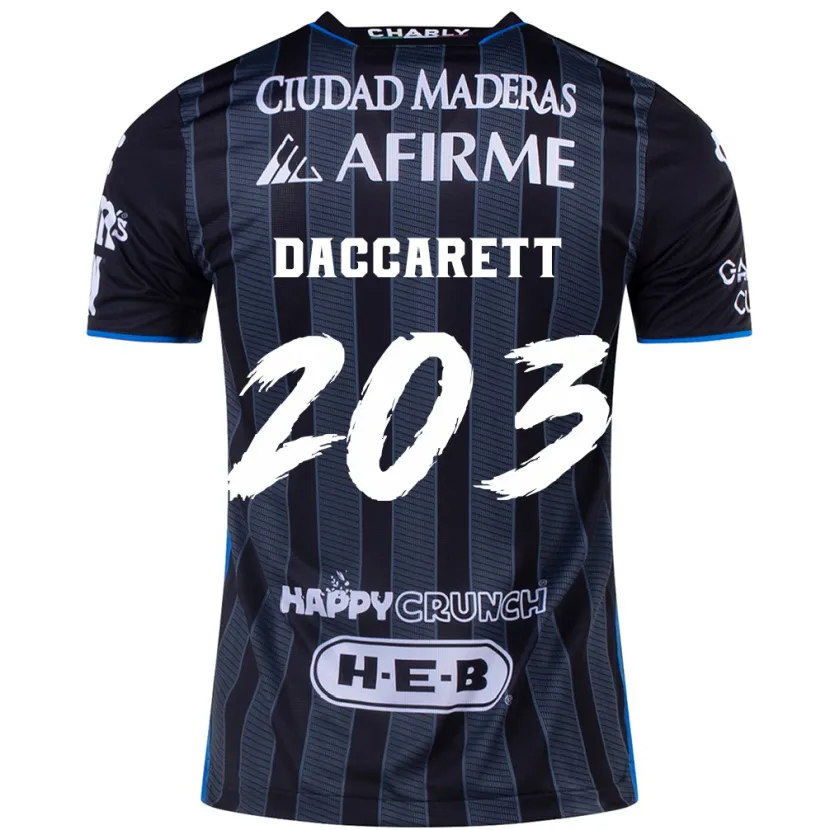 Danxen Heren Juan Daccarett #203 Wit Zwart Uitshirt Uittenue 2024/25 T-Shirt