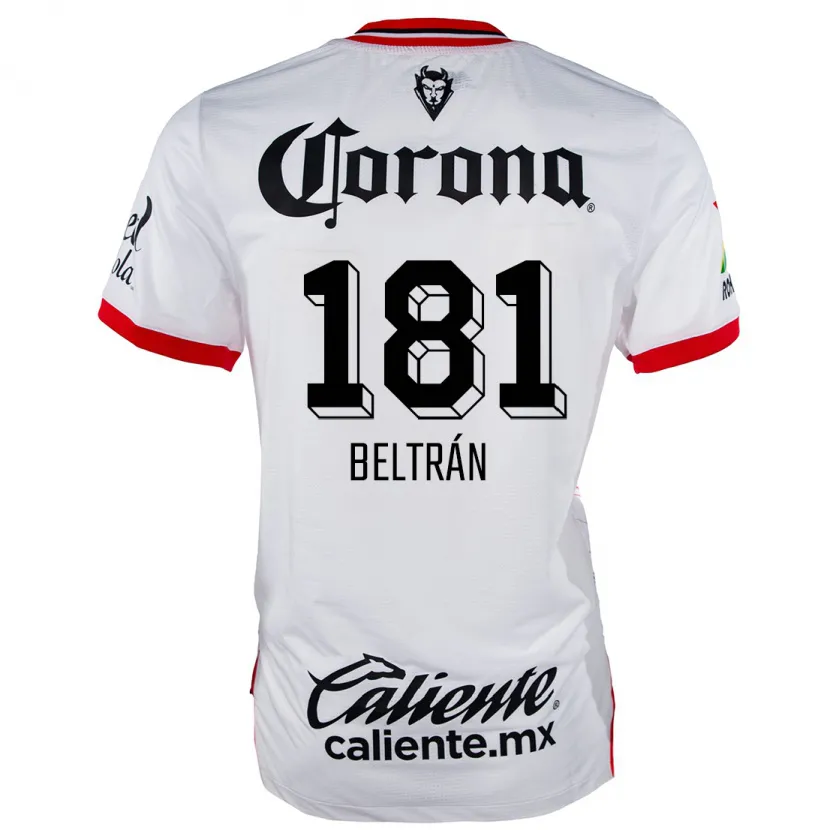 Danxen Heren Ronaldo Beltrán #181 Wit Rood Uitshirt Uittenue 2024/25 T-Shirt