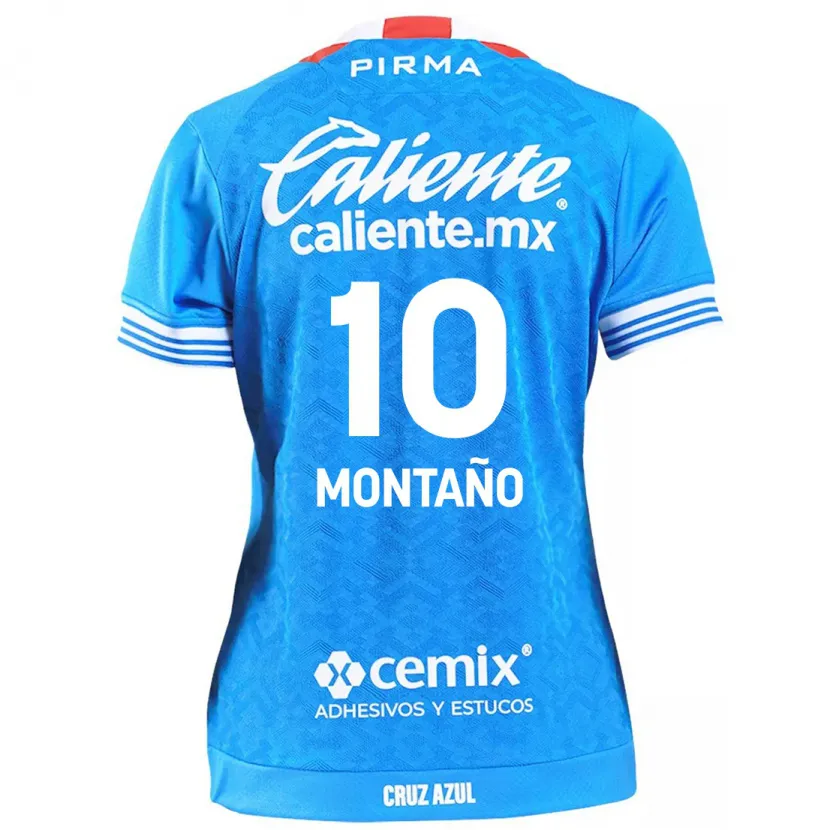 Danxen Dames Andrés Montaño #10 Hemelsblauw Thuisshirt Thuistenue 2024/25 T-Shirt