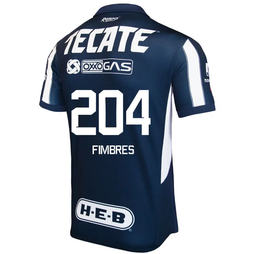 Danxen Dames Iker Fimbres #204 Blauw Rood Wit Thuisshirt Thuistenue 2024/25 T-Shirt