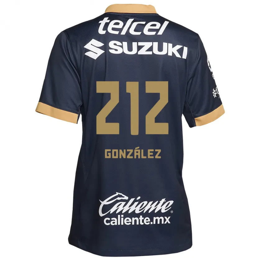 Danxen Dames José González #212 Obsidiaan Goud Wit Uitshirt Uittenue 2024/25 T-Shirt