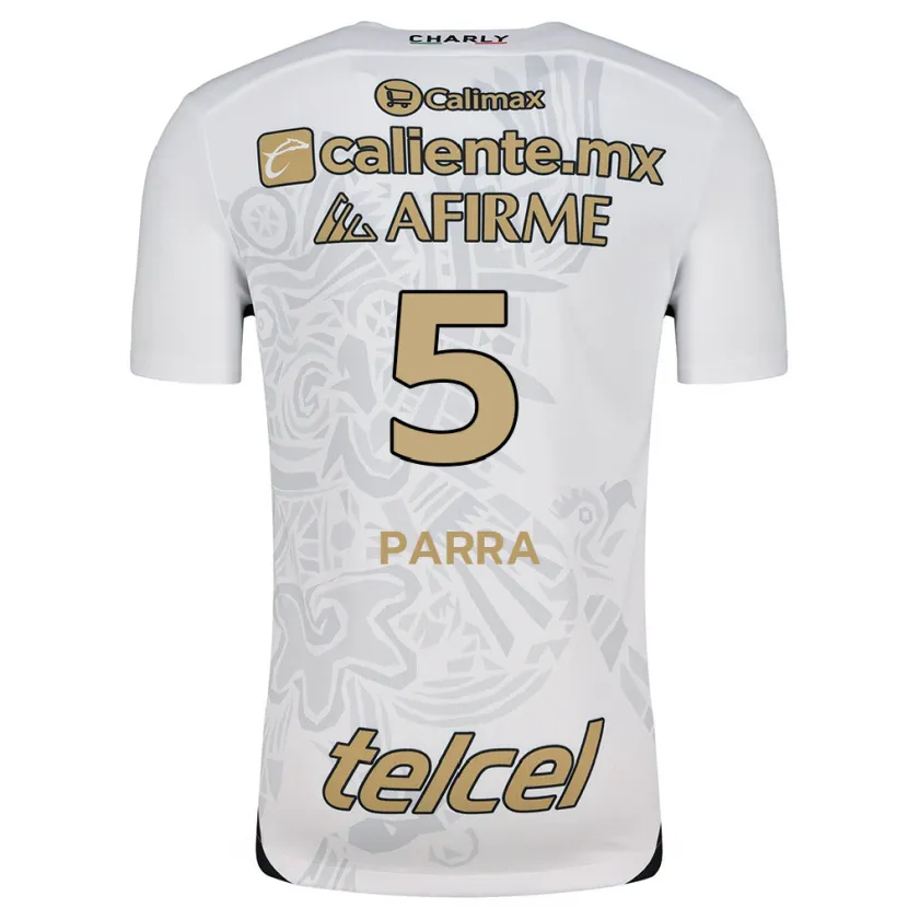 Danxen Dames Rodrigo Parra #5 Wit Zwart Uitshirt Uittenue 2024/25 T-Shirt