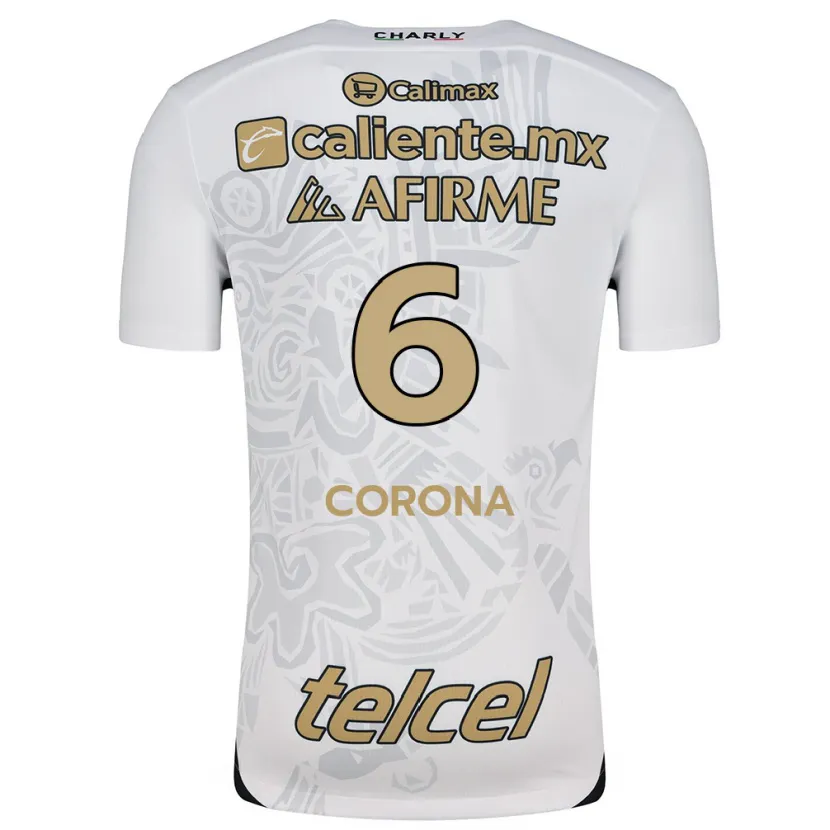 Danxen Dames Joe Corona #6 Wit Zwart Uitshirt Uittenue 2024/25 T-Shirt