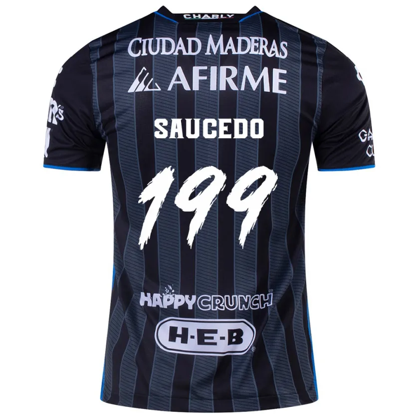 Danxen Dames Christian Saucedo #199 Wit Zwart Uitshirt Uittenue 2024/25 T-Shirt