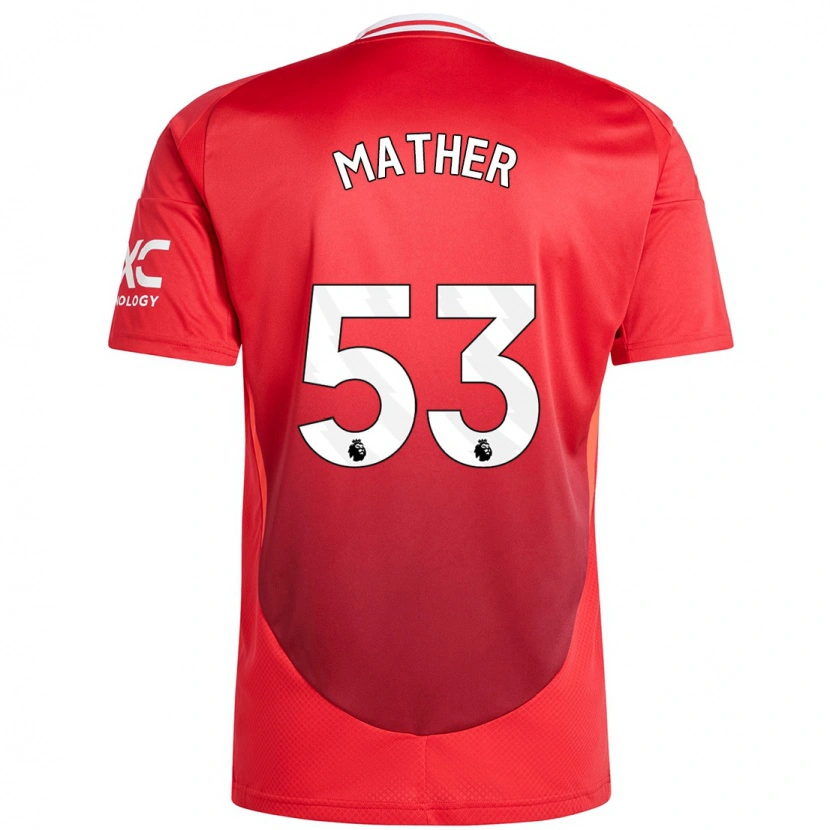 Danxen Kinderen Sam Mather #53 Felrood Thuisshirt Thuistenue 2024/25 T-Shirt