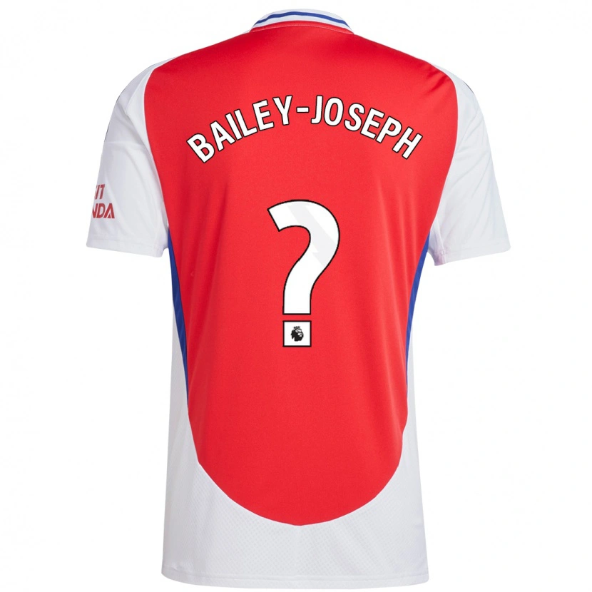 Danxen Kinderen Brando Bailey-Joseph #0 Rood Wit Thuisshirt Thuistenue 2024/25 T-Shirt