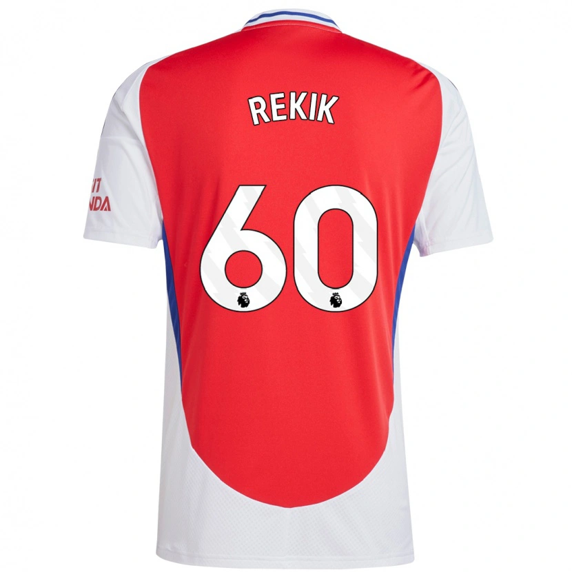 Danxen Kinderen Omar Rekik #60 Rood Wit Thuisshirt Thuistenue 2024/25 T-Shirt