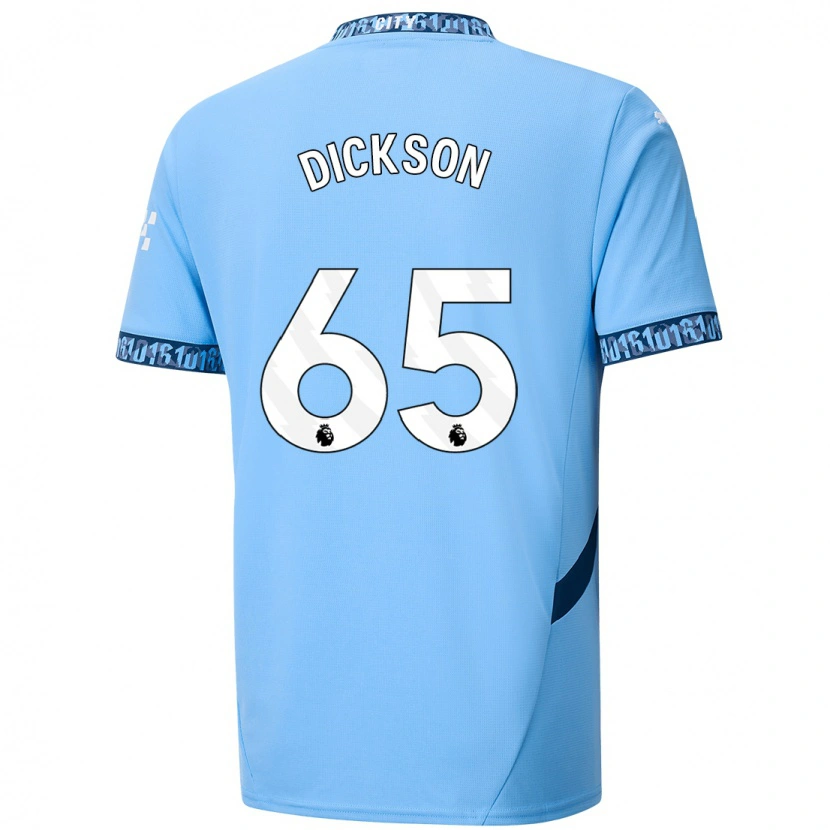Danxen Kinderen Will Dickson #65 Marineblauw Thuisshirt Thuistenue 2024/25 T-Shirt
