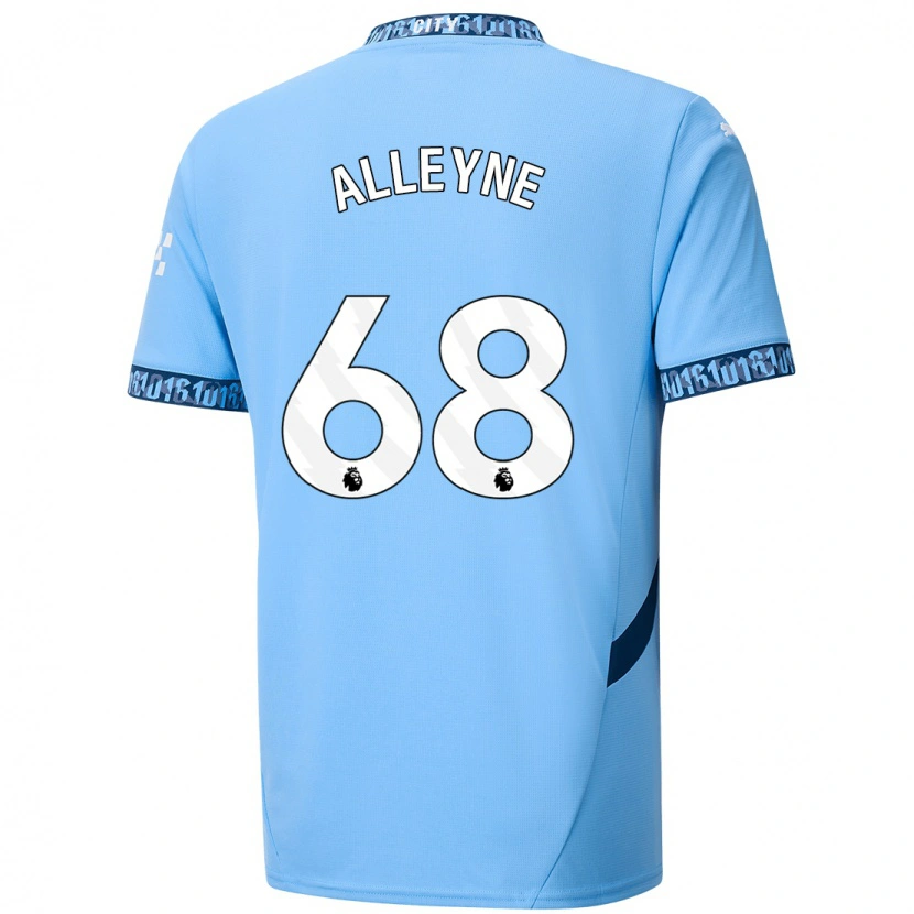 Danxen Kinderen Max Alleyne #68 Marineblauw Thuisshirt Thuistenue 2024/25 T-Shirt