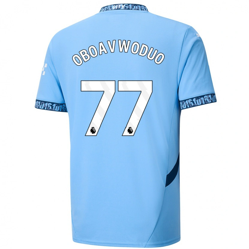 Danxen Kinderen Justin Oboavwoduo #77 Marineblauw Thuisshirt Thuistenue 2024/25 T-Shirt