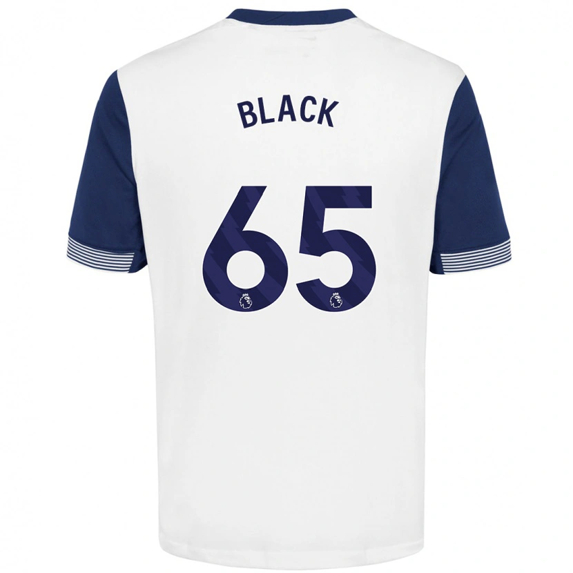 Danxen Kinderen Leo Black #65 Wit Blauw Thuisshirt Thuistenue 2024/25 T-Shirt