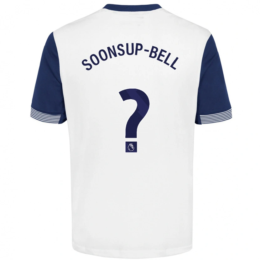 Danxen Kinderen Jude Soonsup-Bell #0 Wit Blauw Thuisshirt Thuistenue 2024/25 T-Shirt