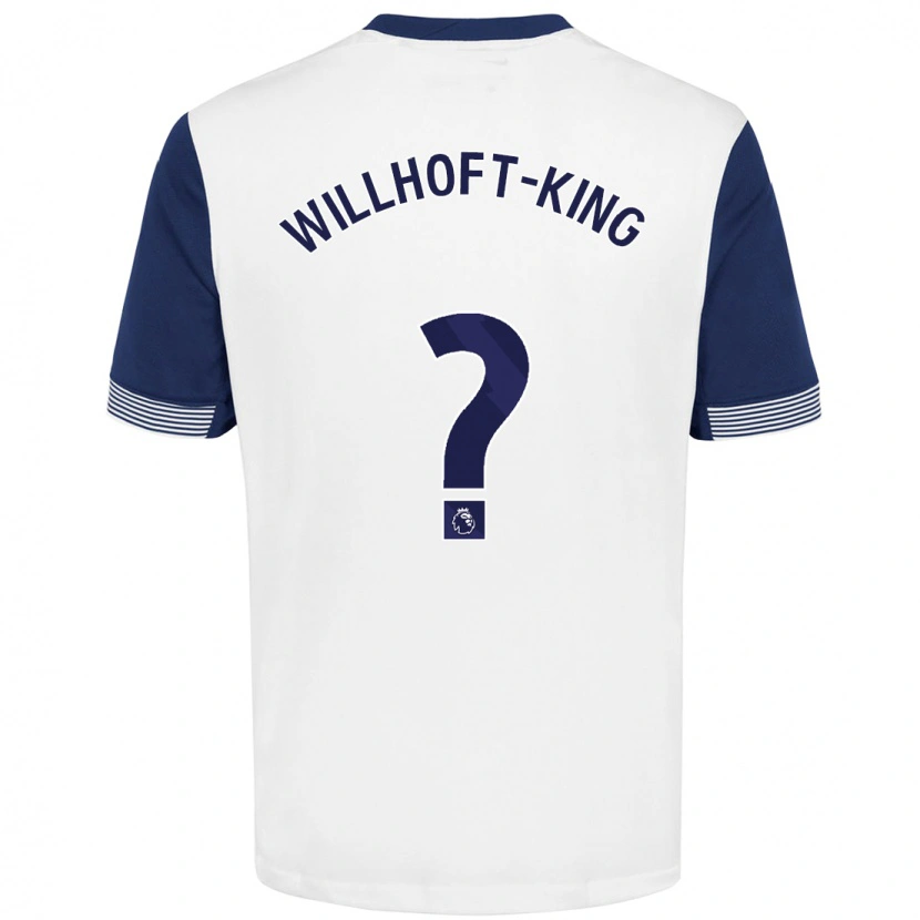 Danxen Kinderen Han Willhoft-King #0 Wit Blauw Thuisshirt Thuistenue 2024/25 T-Shirt