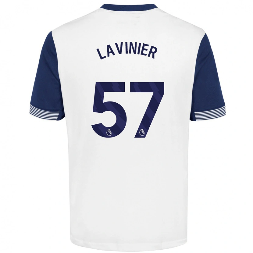 Danxen Kinderen Marcel Lavinier #57 Wit Blauw Thuisshirt Thuistenue 2024/25 T-Shirt