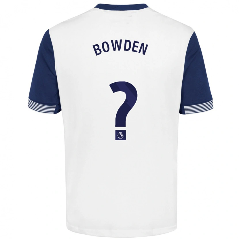 Danxen Kinderen Jamie Bowden #0 Wit Blauw Thuisshirt Thuistenue 2024/25 T-Shirt