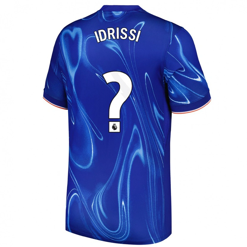Danxen Kinderen Yahya Idrissi #0 Blauw Wit Thuisshirt Thuistenue 2024/25 T-Shirt