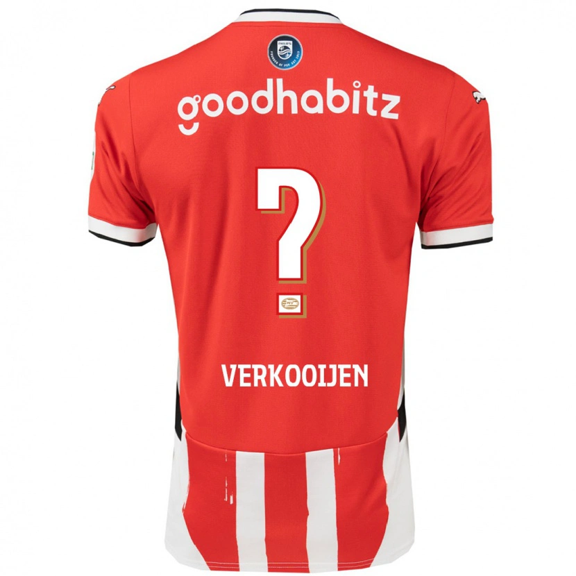 Danxen Kinderen Nicolas Verkooijen #0 Rood Wit Thuisshirt Thuistenue 2024/25 T-Shirt