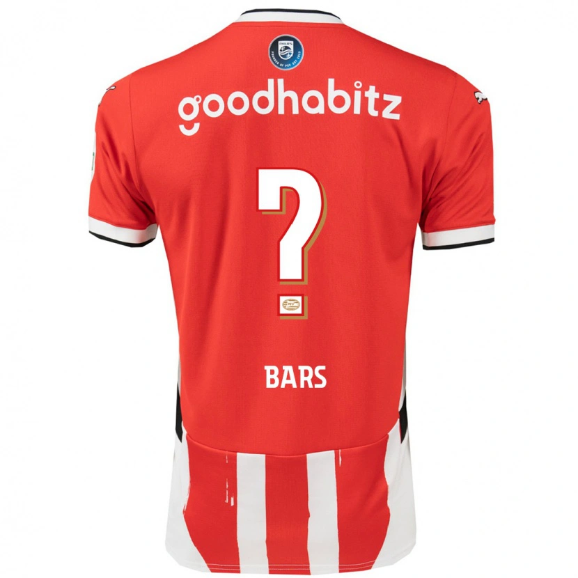 Danxen Kinderen Emir Bars #0 Rood Wit Thuisshirt Thuistenue 2024/25 T-Shirt