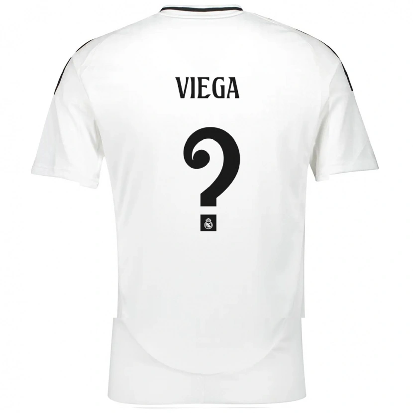 Danxen Kinderen Marcos Viega #0 Wit Thuisshirt Thuistenue 2024/25 T-Shirt