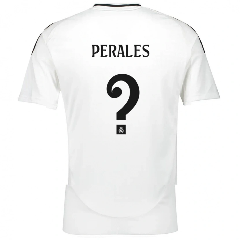 Danxen Kinderen Miguel Perales #0 Wit Thuisshirt Thuistenue 2024/25 T-Shirt