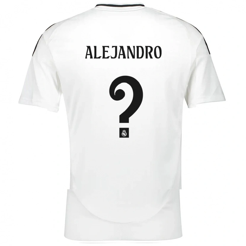 Danxen Kinderen Alejandro Hernández #0 Wit Thuisshirt Thuistenue 2024/25 T-Shirt